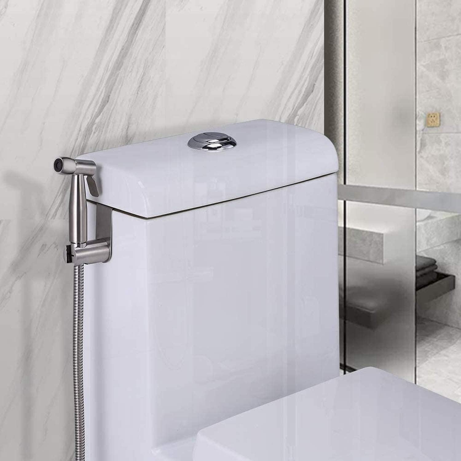 Handdouche Bidet Set RVS met 3-weg Kraan - 50% Korting!