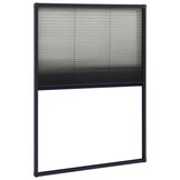 Plissé raamhor 80x120 cm Antraciet - Insectenwering