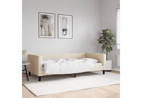 VidaXL Slaapbank Crèmekleurig - 100x200 cm - 61% Korting