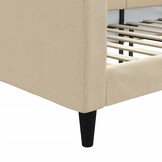 VidaXL Slaapbank Crèmekleurig - 100x200 cm - 61% Korting