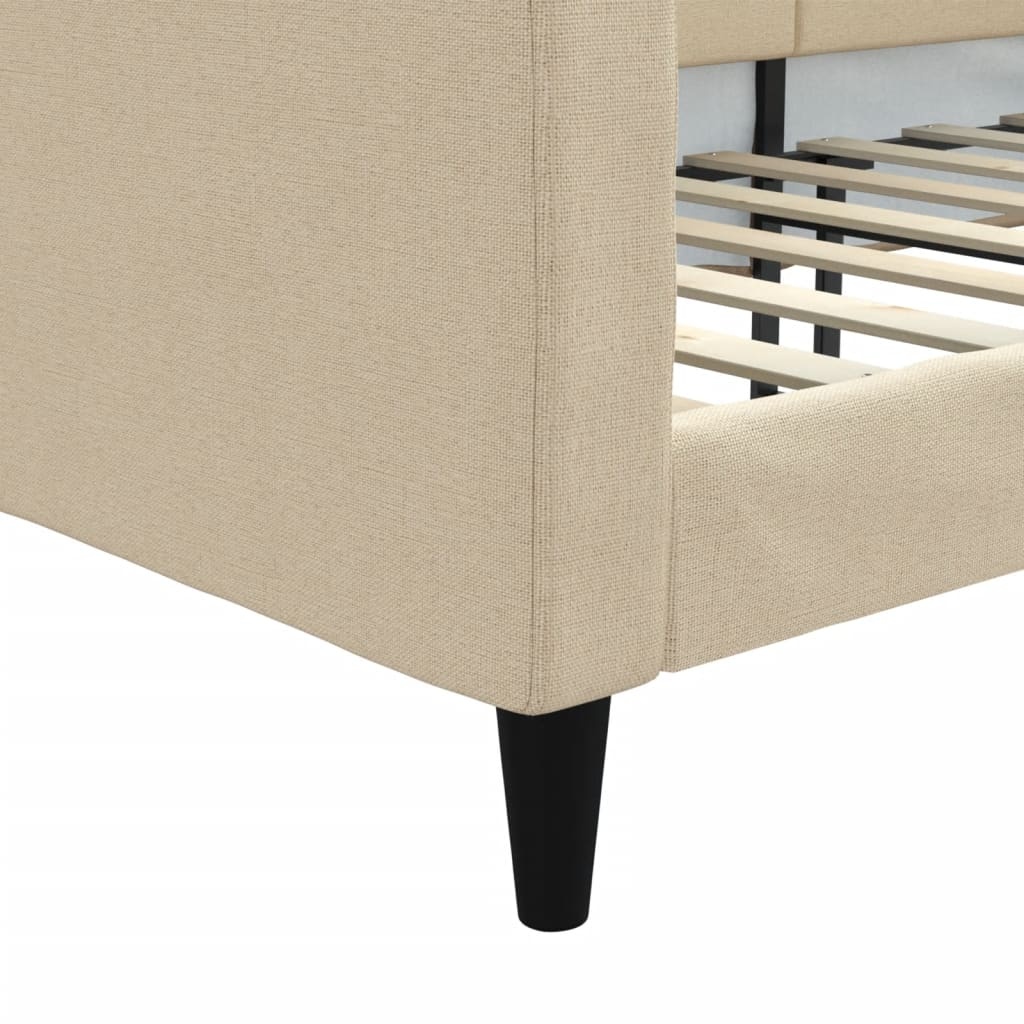 VidaXL Slaapbank Crèmekleurig - 100x200 cm - 61% Korting