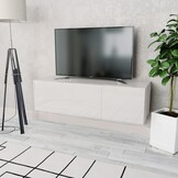Hoogglans Witte TV-kast | 120x40x34 cm | 58% Korting