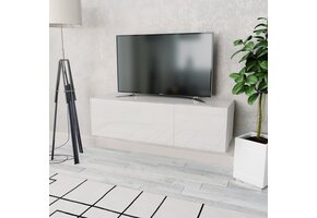Hoogglans Witte TV-kast | 120x40x34 cm | 58% Korting
