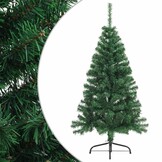Halve Kunstkerstboom PVC Groen 150 cm - 62% Korting!