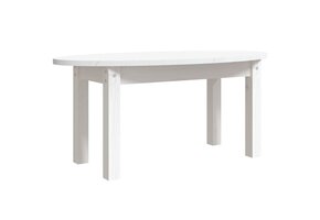 vidaXL Salontafel Grenenhout Wit - 80x40x35 cm - 71% Korting