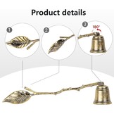 Vintage Kaarsenblusser Antiek Goud - Blad (47% Korting)