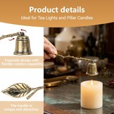 Vintage Kaarsenblusser Antiek Goud - Blad (47% Korting)