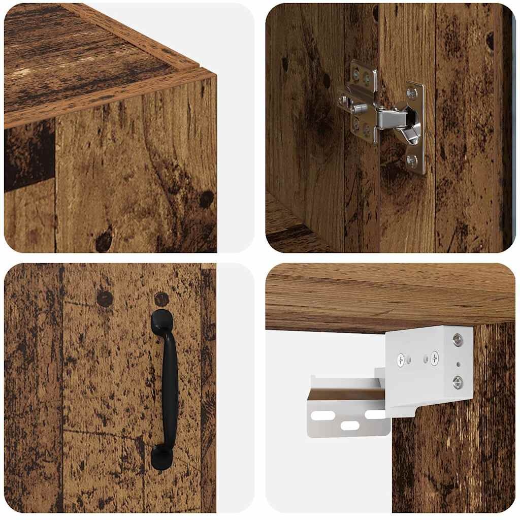 vidaXL Hangende Wandkast Bruin - 60% Korting!
