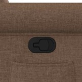 vidaXL Fauteuil Verstelbaar Stof Bruin - 47% Korting