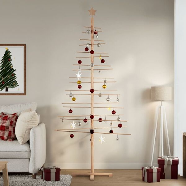 vidaXL Houten Kerstboom 210cm - 62% Korting