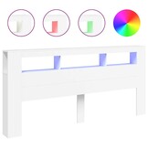 VidaXL Hoofdeinde Wit 220cm met LED (72% Korting)