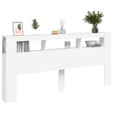 VidaXL Hoofdeinde Wit 220cm met LED (72% Korting)