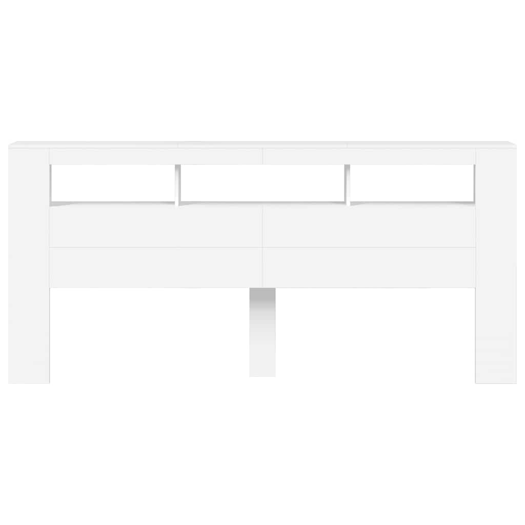VidaXL Hoofdeinde Wit 220cm met LED (72% Korting)
