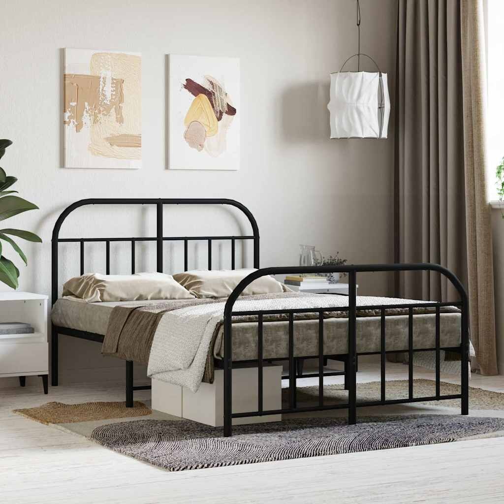VidaXL Zwart Metalen Bedframe 120x200 cm - 66% Korting!
