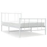 vidaXL Wit Metalen Bedframe 90x190 cm - 46% Korting!