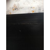 Hoofdbord Grenenhout Zwart 185,5x4x100 cm - 80% Korting!