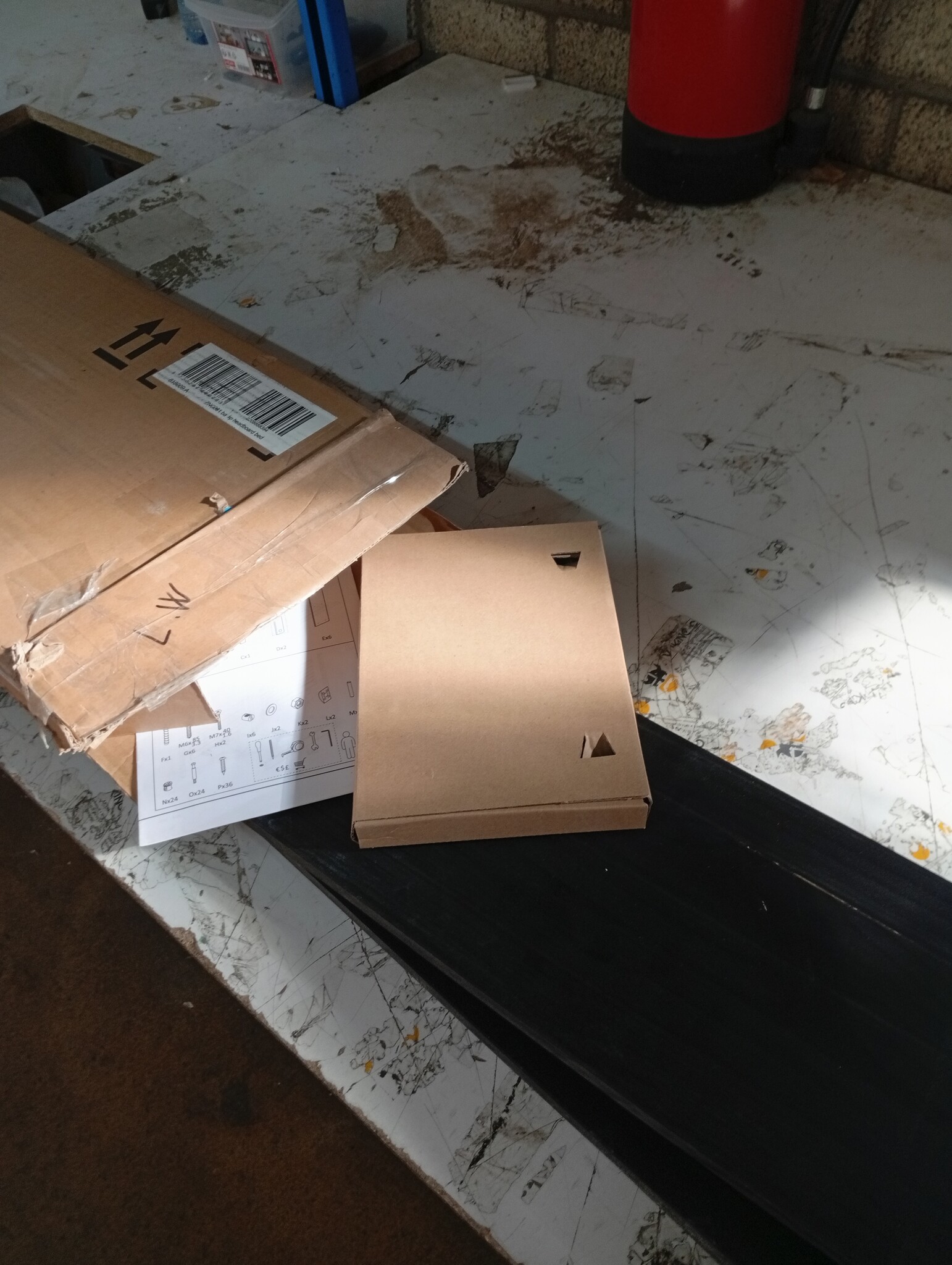 Hoofdbord Grenenhout Zwart 185,5x4x100 cm - 80% Korting!