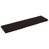 VidaXL Tafelblad Eikenhout Natuurlijke Rand 180x50cm Donkerbruin - 56% Korting!