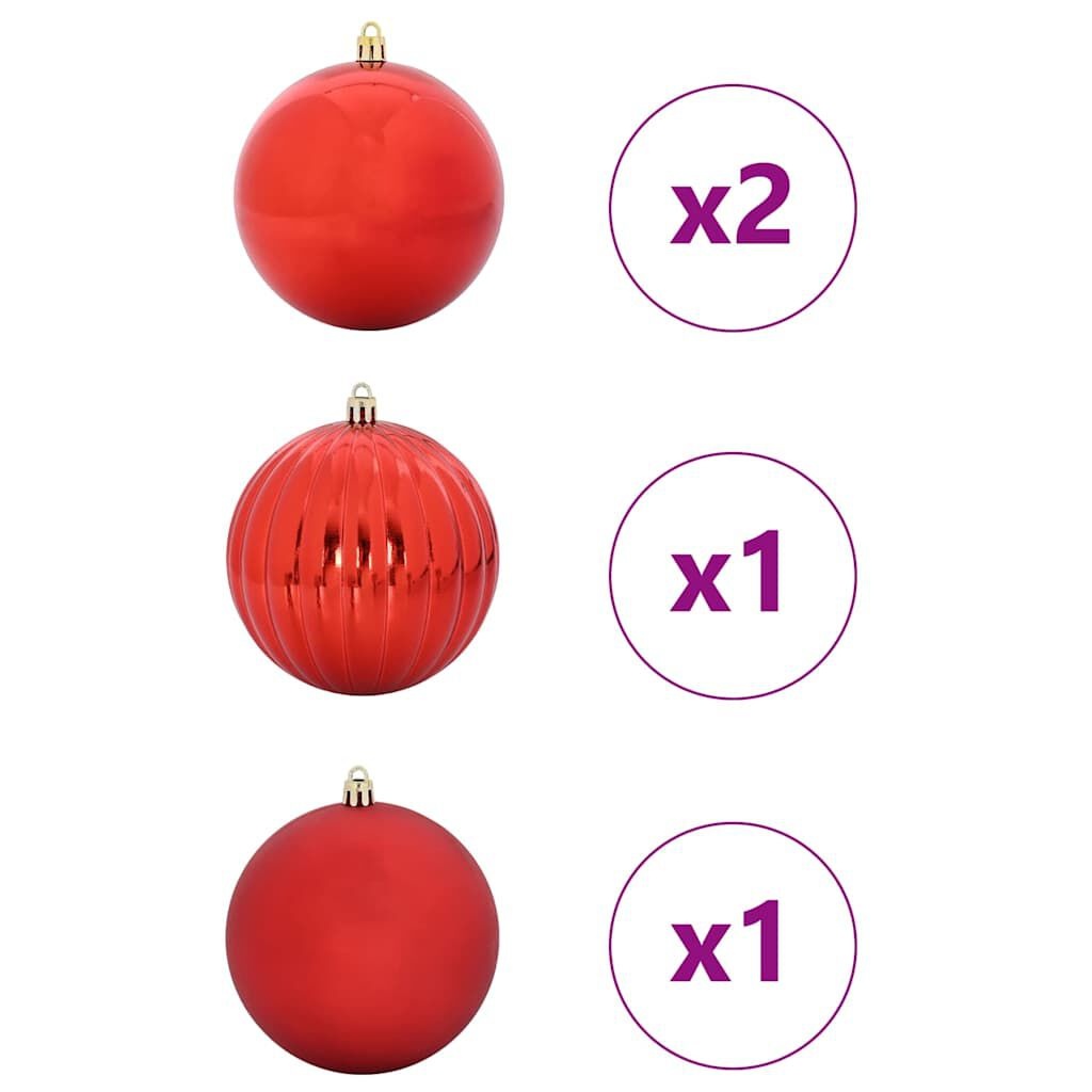 VidaXL Kerstbal Set - 4x Rood - 58% Korting