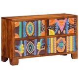 vidaXL Schoenenkast Massief Acaciahout Bruin 90x35x55cm (58% Korting)