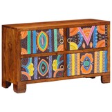 vidaXL Schoenenkast Massief Acaciahout Bruin 90x35x55cm (58% Korting)