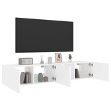 2x VidaXL TV-wandmeubel met LED 80x35x31cm Wit - 53% Korting!