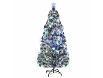 vidaXL Glasvezel Kerstboom met LED 210 cm | -47%