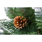 Kunstkerstboom 160cm met Sneeuw & Dennenappels - 59% Korting!