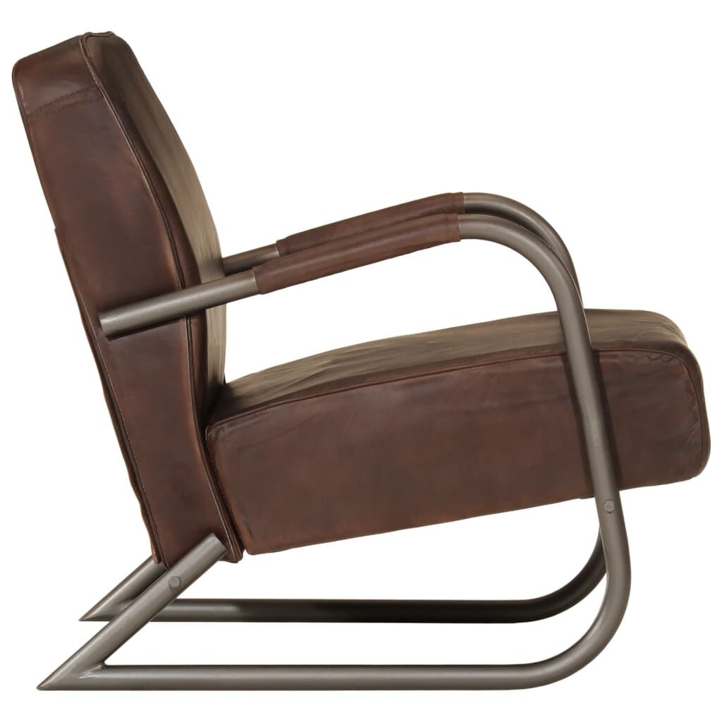 VidaXL Fauteuil Echt Leer Bruin - 63% Korting