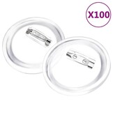vidaXL Buttons met Spelden 100 Stuks (58mm) - 28% Korting!