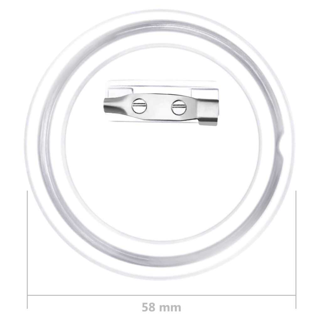 vidaXL Buttons met Spelden 100 Stuks (58mm) - 28% Korting!