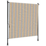 VidaXL Rolgordijn Buiten - 200x270 cm - Geel/Wit - 52% Korting