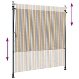 Rolgordijn voor Buiten (200x270 cm) - Geel/Wit - 71% Korting!