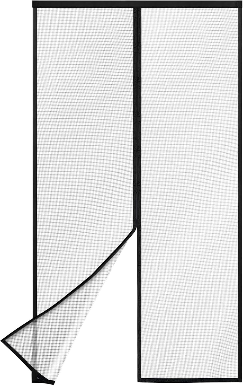 Zwarte Vliegendeur 110x230cm - 35% Korting!