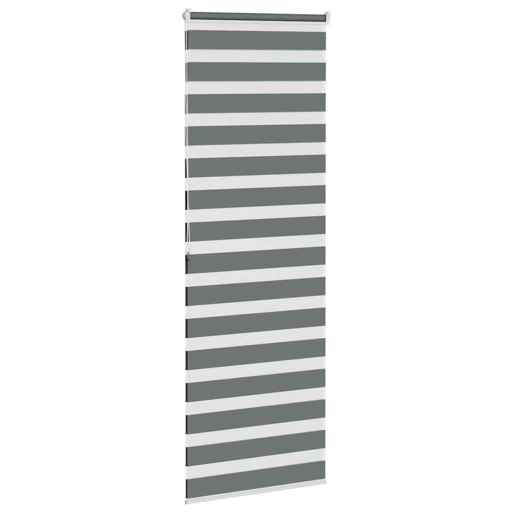 vidaXL Zebra Rolgordijn Donkergrijs - 38% Korting!