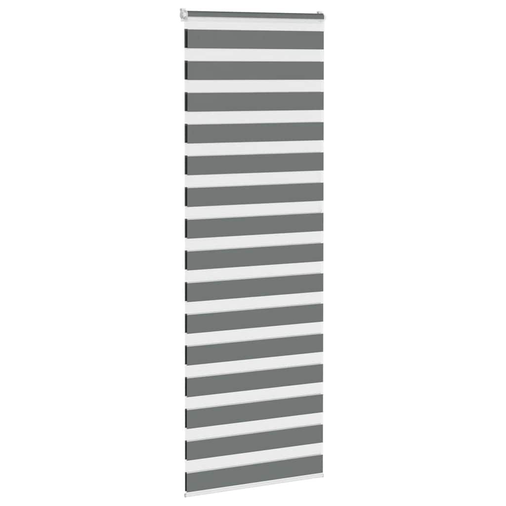 vidaXL Zebra Rolgordijn Donkergrijs - 38% Korting!