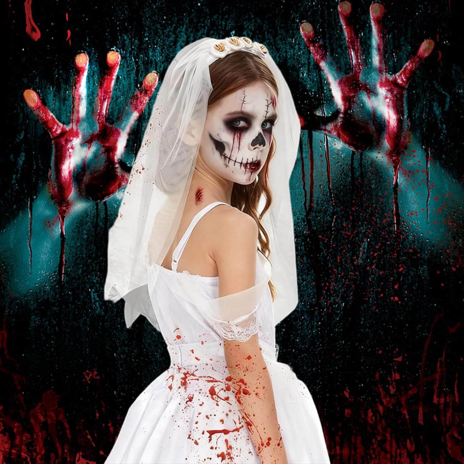 Zombie Bruidskostuum Meisjes - Horror Halloween & Carnaval (59% Korting)