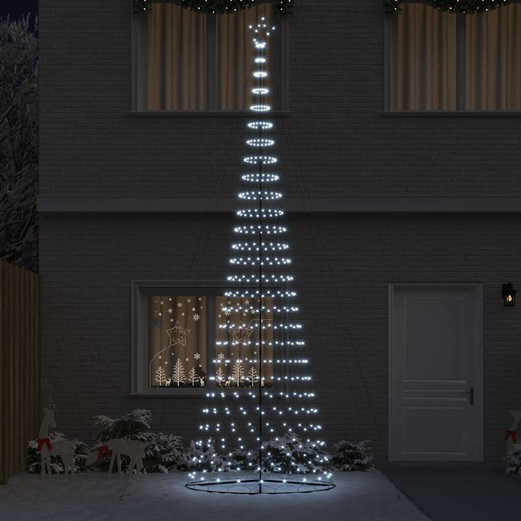 vidaXL LED Kerstboom 500cm Koudwit - 72% Korting