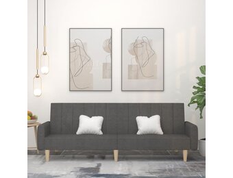 vidaXL Slaapbank Donkergrijs - 73% Korting!