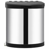 vidaXL Keukenvuilnisbak Inbouw 12L RVS - 59% Korting