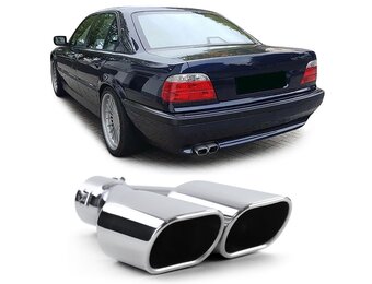 Universeel RVS Uitlaatsierstuk Zilver - 62% Korting!