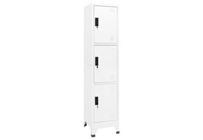VidaXL Lockerkast Staal Wit (38x45x180cm) - 48% Korting!