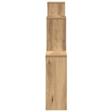 vidaXL Wandschap bewerkt hout, 80x15x78,5 cm, Artisanaal Eiken - 57% Korting!