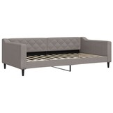 vidaXL Slaapbank Taupe Stof 100x200 cm - 61% Korting