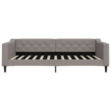 vidaXL Slaapbank Taupe Stof 100x200 cm - 61% Korting