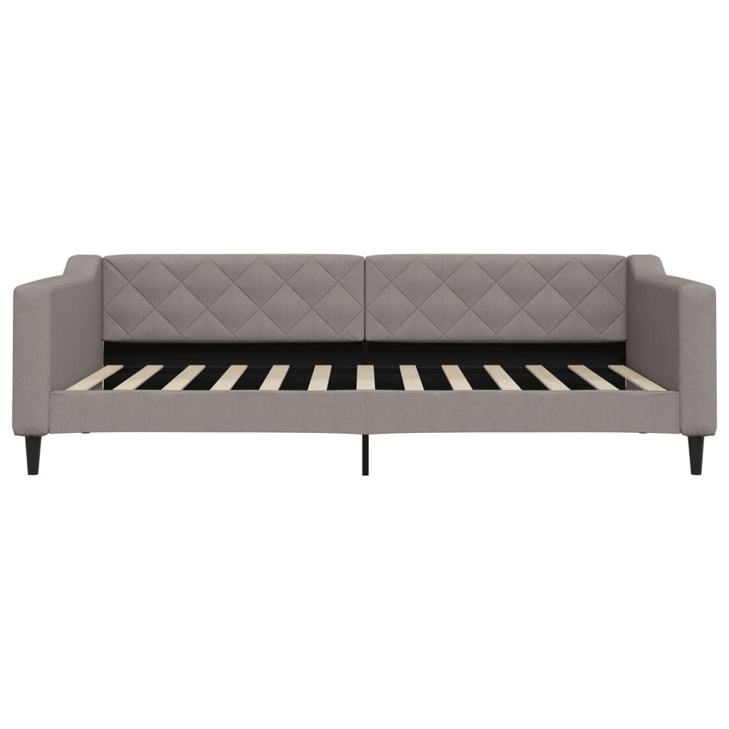 vidaXL Slaapbank Taupe Stof 100x200 cm - 61% Korting