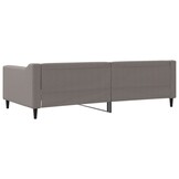 vidaXL Slaapbank Taupe Stof 100x200 cm - 61% Korting