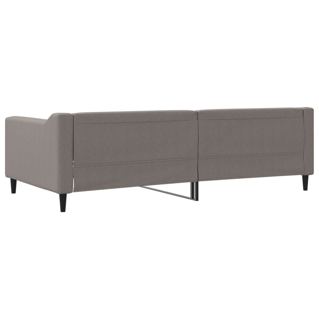 vidaXL Slaapbank Taupe Stof 100x200 cm - 61% Korting