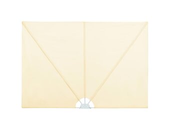 vidaXL Terrasscherm Inklapbaar Crème - 63% Korting