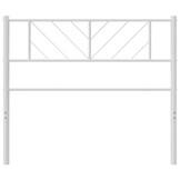 vidaXL Hoofdbord Metaal Wit 90 cm - 38% Korting